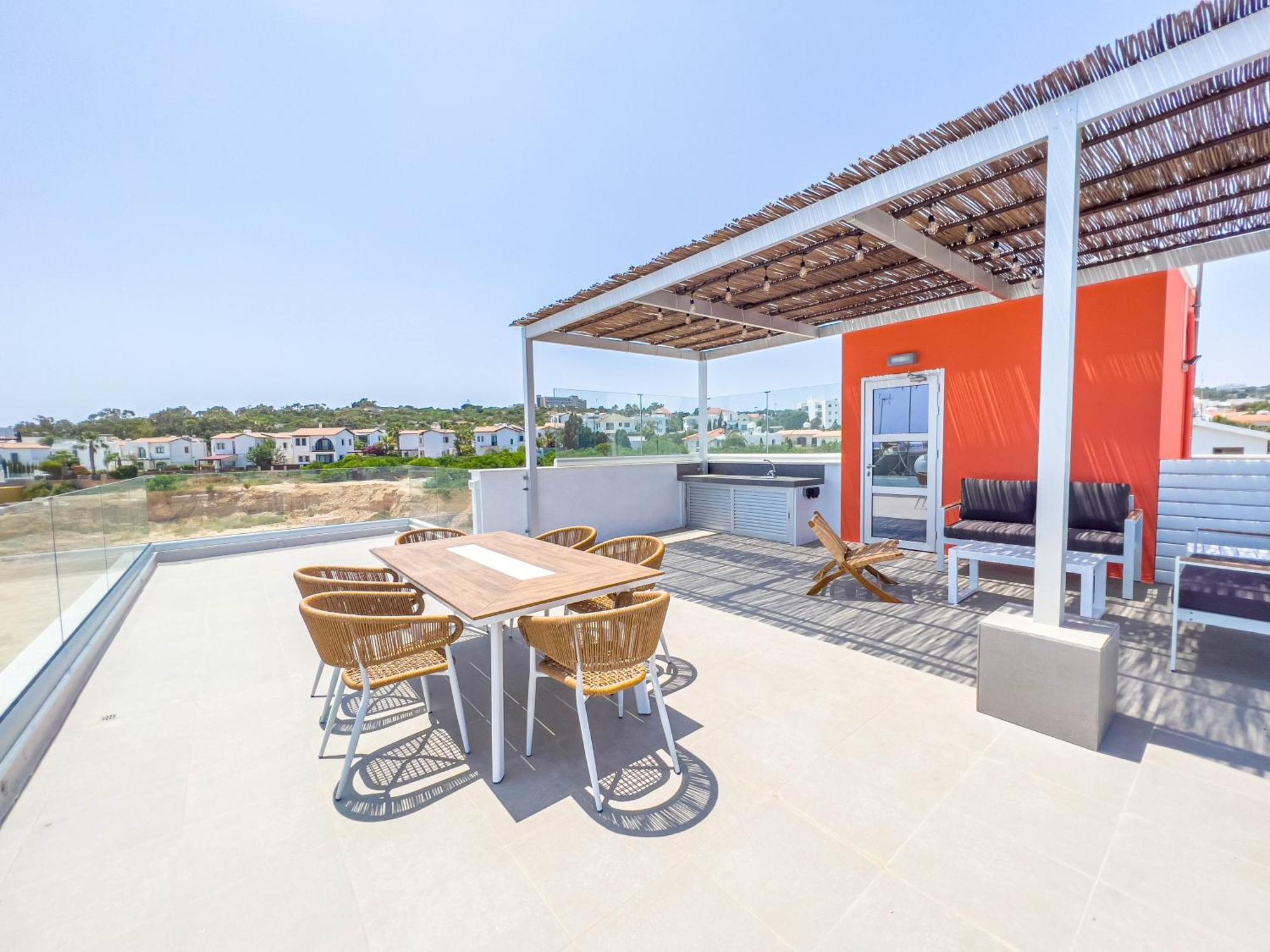 Geo Panoramic Villa +Pool +Game Room +Gym Protaras Exterior photo
