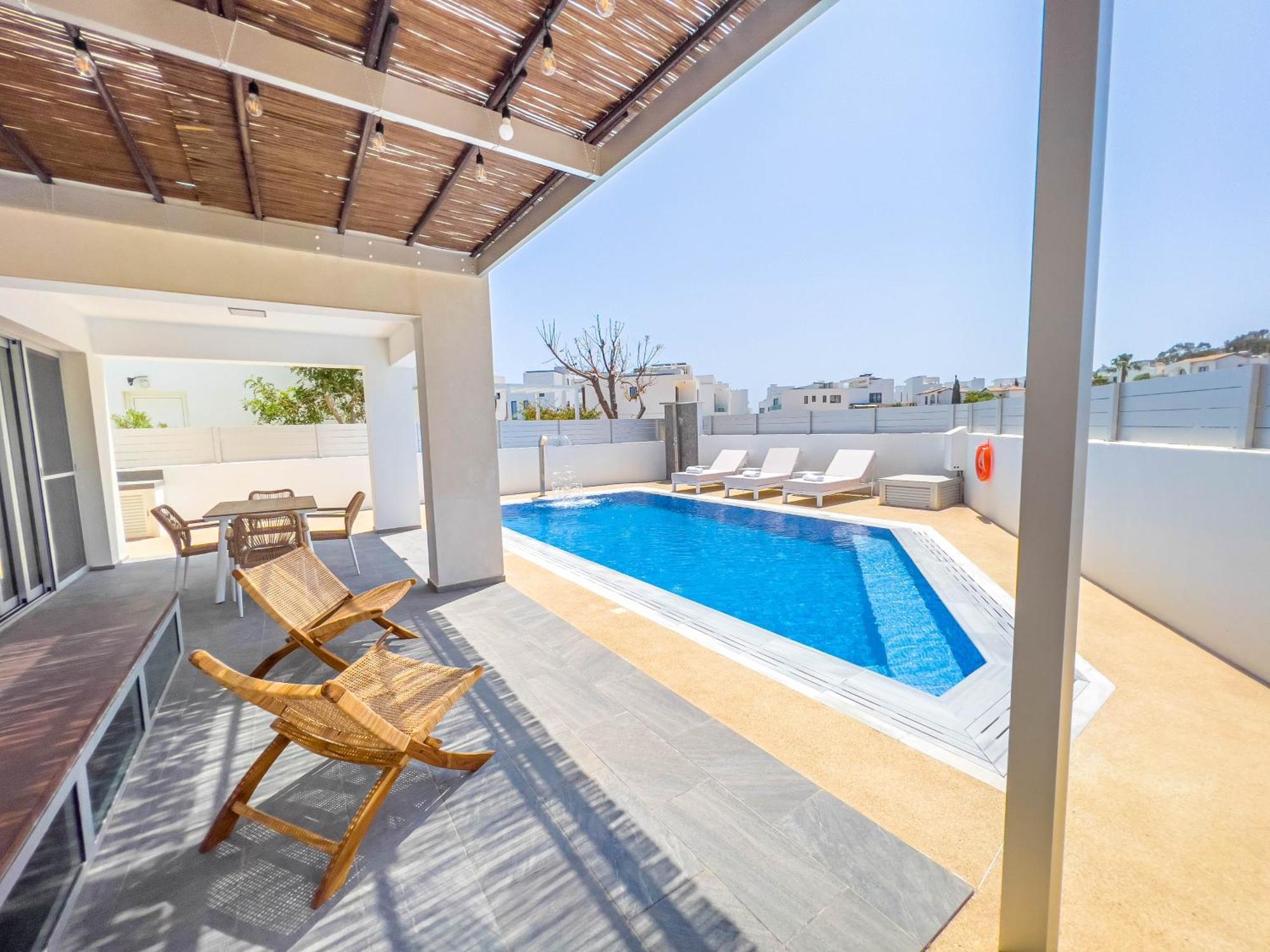 Geo Panoramic Villa +Pool +Game Room +Gym Protaras Exterior photo