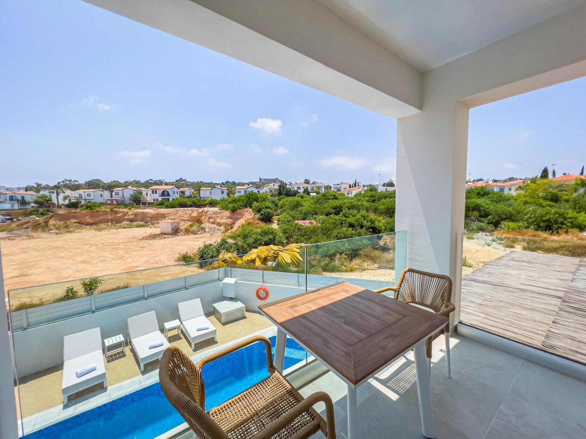 Geo Panoramic Villa +Pool +Game Room +Gym Protaras Exterior photo