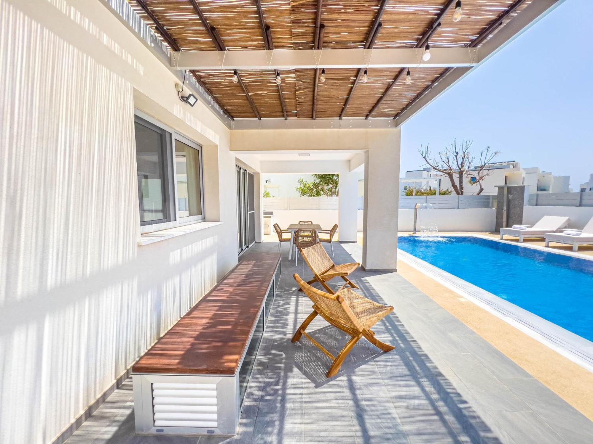 Geo Panoramic Villa +Pool +Game Room +Gym Protaras Exterior photo